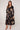Black and Gold Tie Dye Print Maxi Shirt Dress