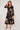 Black and Gold Tie Dye Print Maxi Shirt Dress