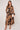 Black and Camel Rose Print Maxi Shirt Dress