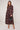 Mocha Burgundy Ink Floral Midi Shirt Dress