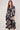 Black and Stone Abstract Floral Print Maxi Shirt Dress