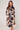 Earthtone Abstract Flow Print Midi Shirt Dress