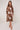 Brown and Ivory Botanical Floral Print Midi Shirt Dress