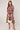 Brown and Pink Botanical Floral Print Midi Shirt Dress