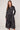 Black and Ivory Contour Print Maxi Shirt Dress