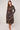 Caramel Modern Patchwork Geo Print Midi Shirt Dress