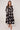 Black and Taupe Magnolia Print Maxi Shirt Dress