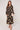 Black and Gold Swirl Print Maxi Shirt Dress