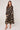 Black and Gold Swirl Print Maxi Shirt Dress