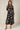 Black and Taupe Orchid Print Maxi Shirt Dress