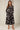 Black and Taupe Orchid Print Maxi Shirt Dress