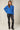 Blue Scallop Textured Knit Jumper