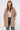 Taupe Hooded Drawstring Parka