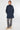 Navy Hooded Drawstring Parka