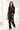 Love Sunshine Black Leaf Print Shirt & Wide Leg Trouser Set Co ord sets LS-5002 LS-5002&9057 LS-9057