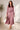 Dusty Rose Velvety Satin Belted Maxi Shirt Dress