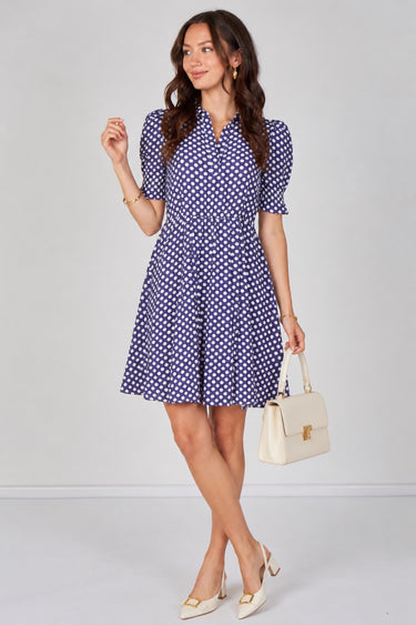 Bluebell Polka Dot Tea Dress