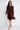 Chocolate Button-Front Mini Shirt Dress