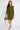 Olive Geometric Print Belted Mini Shirt Dress