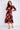 Burgundy Tie-Dye Print Pleated Skirt Maxi Dress