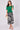 Green Satin Tie Front Short Sleeve Top