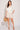 Ivory Satin Tie Front Short Sleeve Top