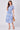 Blue Paisley Print Midi Shirt Dress