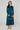 Teal Velvety Satin Maxi Shirt Dress