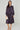 Purple Leopard Smudge Print Midi Shirt Dress