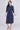Navy Contemporary Line Print Shirt Dress