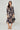 Dark Charcoal Floral Print Midi Shirt Dress