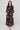 Copper Painterly Print Belted Maxi Shirt Dress