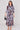 Slate Blue Blossom Print Belted Midaxi Shirt Dress