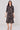 Smoky Olive Swirl Print Half Sleeve Midi Shirt Dress