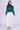 Emerald Creased Satin Shirred Waist Top