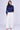Navy Creased Satin Shirred Waist Top