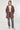 Chocolate and Stone Drawstring Reversible Parka
