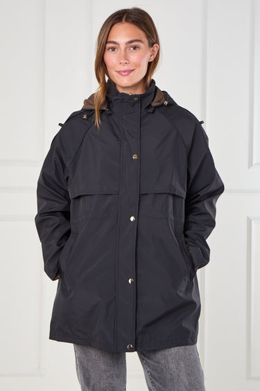 Black and Chocolate Reversible Parka