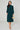 Emerald Green Shirred High Neck Midaxi Dress