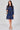 Navy Floral Print Long Sleeve Mini Shirt Dress
