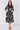 Love Sunshine Black & Ivory Rose Print Belted Midi Shirt Dress Brunch Dress Casual Dress Dress with Pockets Dresses Everyday Dress LS-2045 Workwear Dress