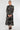 Black Sketch Botanical Print Maxi Shirt Dress