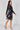 Love Sunshine Black Botanical Leaf Print Belted Shirt Dress Brunch Dress Casual Dress Dress with Pockets Dresses Everyday Dress Long Sleeve Dress LS-5026 Workwear Dress