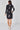 Love Sunshine Black Botanical Leaf Print Belted Shirt Dress Brunch Dress Casual Dress Dress with Pockets Dresses Everyday Dress Long Sleeve Dress LS-5026 Workwear Dress