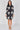 Love Sunshine Black Ivory Bouquet Print Belted Shirt Dress Brunch Dress Casual Dress Dress with Pockets Dresses Everyday Dress Long Sleeve Dress LS-5026 Workwear Dress