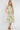 Green Swirl Print Linen-Blend Frilled Hem Midi Dress