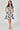 Cream and Navy Floral Print Short Sleeve Shirt Dress