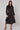 Black Camel Chevron Petal Midi Shirt Dress