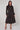 Black Camel Chevron Petal Midi Shirt Dress