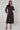 Black Camel Chevron Petal Midi Shirt Dress